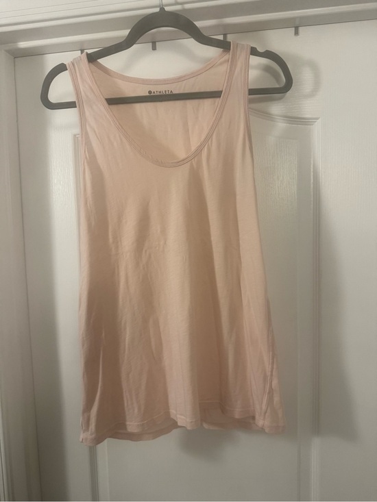 Athleta Tops - Athleta Pale Blush Pink Scoop Neck Tank